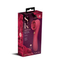 Secret Kisses Rosegasm Rose Quake Red Dual Ended Tapping Vibrator