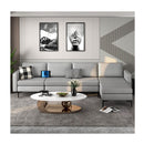 Sectional Sofa Couch With Reversible Ottoman For Living Room