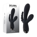 Selopa Triple Aces Black Usb Rechargeable Triple Stimulator Vibrator