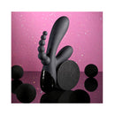 Selopa Triple Aces Black Usb Rechargeable Triple Stimulator Vibrator
