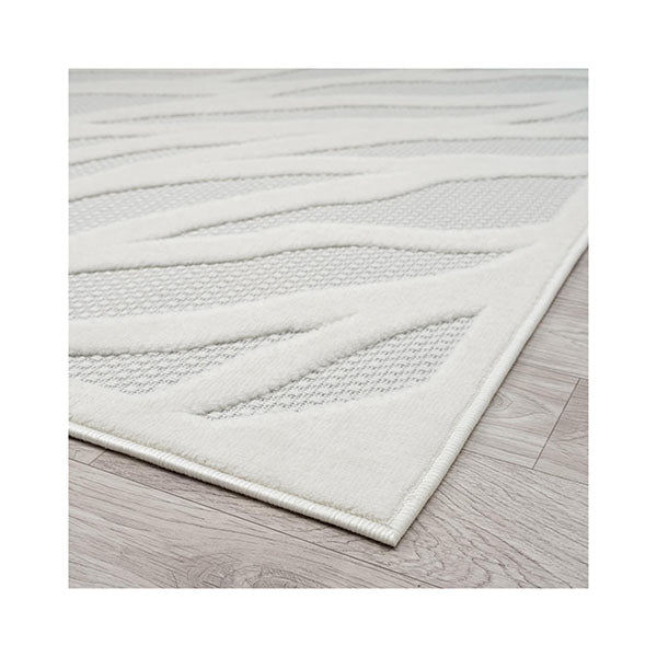 Serene Ivory Multi Texture Pile Rug