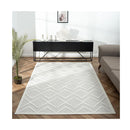 Serene Pearl Multi Texture Pile Rug