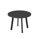 Serenity Coffee Table Black Top Black Legs 600Mm Diameter