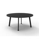 Serenity Coffee Table Black Top Black Legs 900Mm Diameter