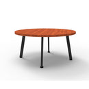 Serenity Coffee Table Cherry Top Black Legs 900Mm Diameter