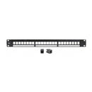 Serveredge 24 Port 1Ru Patch Panel Cat6 Modular Keystone Jack Kit