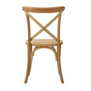 Set Of 2 Dining Chair With Crossback Timber Wooden Kitchen Furniture