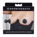 Set Of 2 Sportsheets Velvet Noir Silicone Nipple Suckers