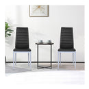 Set Of 4 Chairs With High Backrest For Dining Room Restaurant