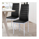 Set Of 4 Chairs With High Backrest For Dining Room Restaurant