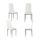 Set Of 4 Chairs With High Backrest For Dining Room Restaurant