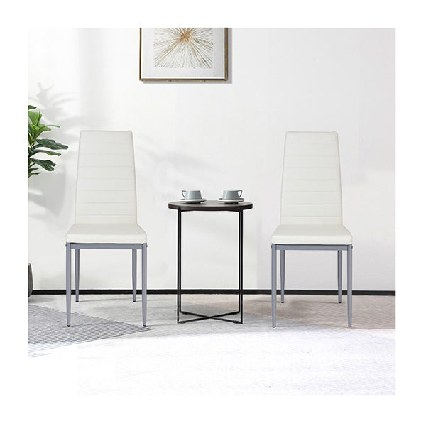 Set Of 4 Chairs With High Backrest For Dining Room Restaurant