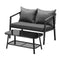 2PCS Outdoor Furniture Set Sofa Chairs&Table