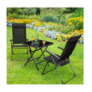 Set of 2 Patio Dining Chairs with Adjustable Backrest