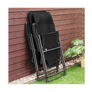 Set of 2 Patio Dining Chairs with Adjustable Backrest