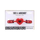 Sex And Mischief Amor Ball Gag Red Black Mouth Restraint