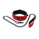 Sex And Mischief Amor Collar And Leash Red Restraint