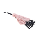 Sex And Mischief Brat Faux Fur Flogger Black 50 Cm Whip With Feather