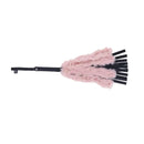 Sex And Mischief Brat Faux Fur Flogger Black 50 Cm Whip With Feather