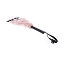 Sex And Mischief Brat Faux Fur Flogger Black 50 Cm Whip With Feather