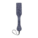 Sex And Mischief Cougar Studded Paddle With Gold Studs Navy Blue