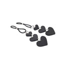 Sex And Mischief Heart Nipple Ties Black Nipple Restraints Set Of 2