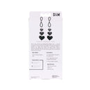 Sex And Mischief Heart Nipple Ties Black Nipple Restraints Set Of 2