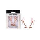 Sex And Mischief Peaches N Creame Bell Peach Rose Gold Nipple Clamps