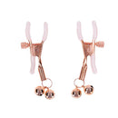 Sex And Mischief Peaches N Creame Bell Peach Rose Gold Nipple Clamps