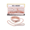 Sex And Mischief Peaches N Creame Fur Collar And Leash Peach