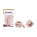 Sex And Mischief Peaches N Creame Fur Handcuffs Peach Restraints