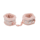 Sex And Mischief Peaches N Creame Fur Handcuffs Peach Restraints
