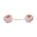 Sex And Mischief Peaches N Creame Fur Handcuffs Peach Restraints