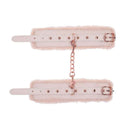 Sex And Mischief Peaches N Creame Fur Handcuffs Peach Restraints