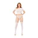 Sex And Mischief Peaches N Creame Pearl Garters Peach Rose Gold