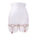 Sex And Mischief Peaches N Creame Pearl Garters Peach Rose Gold