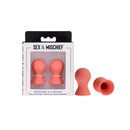 Sex And Mischief Peaches N Creame Silicone Peach Nipple Suckers