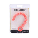 Sex And Mischief Peaches n CreaMe Silicone Anal Beads Peach 23 cm