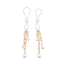 Sex And Mischief Pearl Nipple Ties Gold Pearl Nipple Restraints