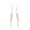 Sex And Mischief Pearl Nipple Ties Gold Pearl Nipple Restraints