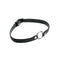 Pet Leather Choker With Silver Ring
