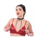 Sex And Mischief Lace Collar With Nipple Ties