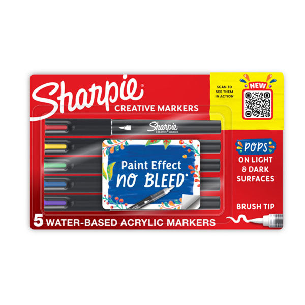 Sharpie Creative Marker Brush Assorted Box Of 6