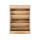 Shoe Cabinet Storage 2 Doors  Rack Organizer Rattan Shelf 30 Pairs