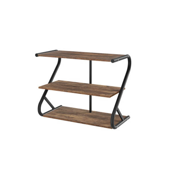 Shoe Rack Storage Shelves Organiser 3 Tiers Shoe Stand Industrial Black