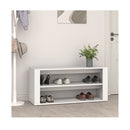 Shoe Rack White 100X35X45 Cm Engineered Wood