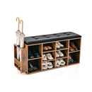 Shoe Storage Bench With Adjustable Shelf Padded Cushion
