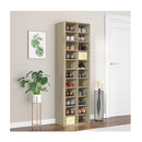 Shoe Cabinet Sonoma Oak 54X34X183 Cm Engineered Wood