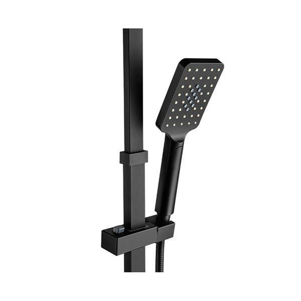 8 Inch Rain Head Set Sliding Rail 3 Modes Handheld With Shower Mixer