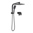 Square Rain Shower Head Set Bathroom With Wall Tapware
